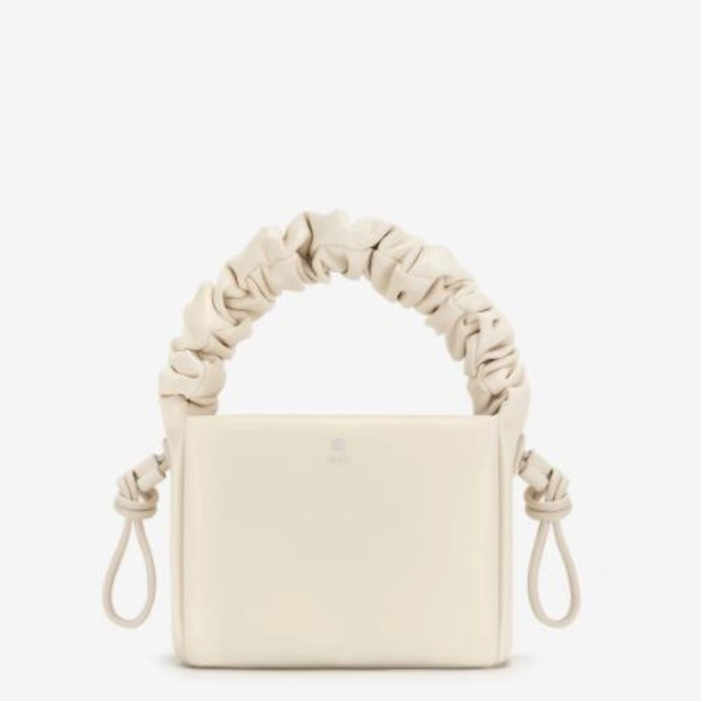 NWT | JW Pei | Rylee Pleated Drawstring Top Handle Bag | Off White